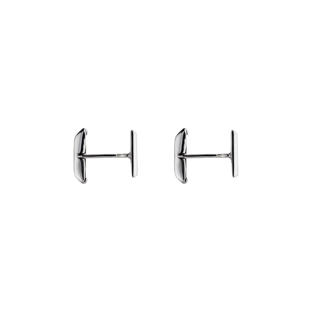 Clasico Square Men's Silver Cufflinks