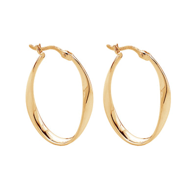 Cinta Yellow Gold Hoop