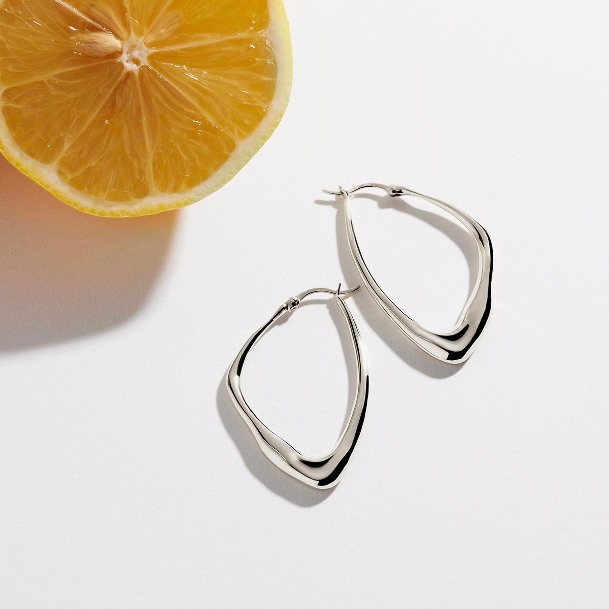 Isola Silver Hoop Earrings