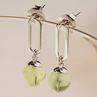 Natura Prehnite Earrings