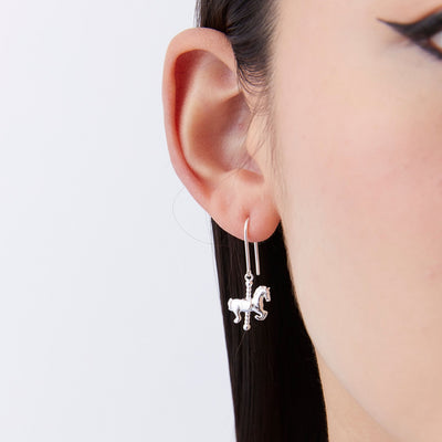 Mini Carousel Horse Earrings