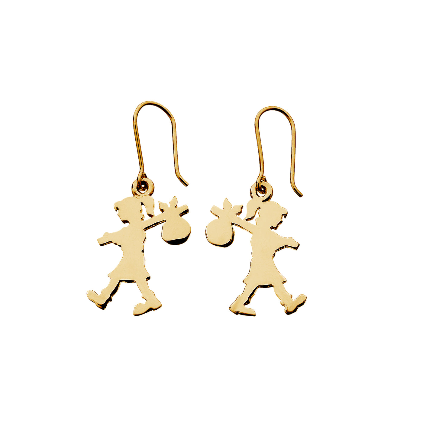 Runaway Girl Earrings Gold-Plated