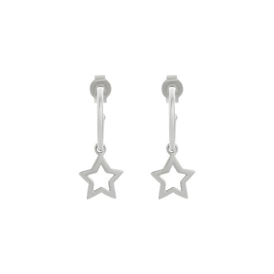 Star Hoop Earrings
