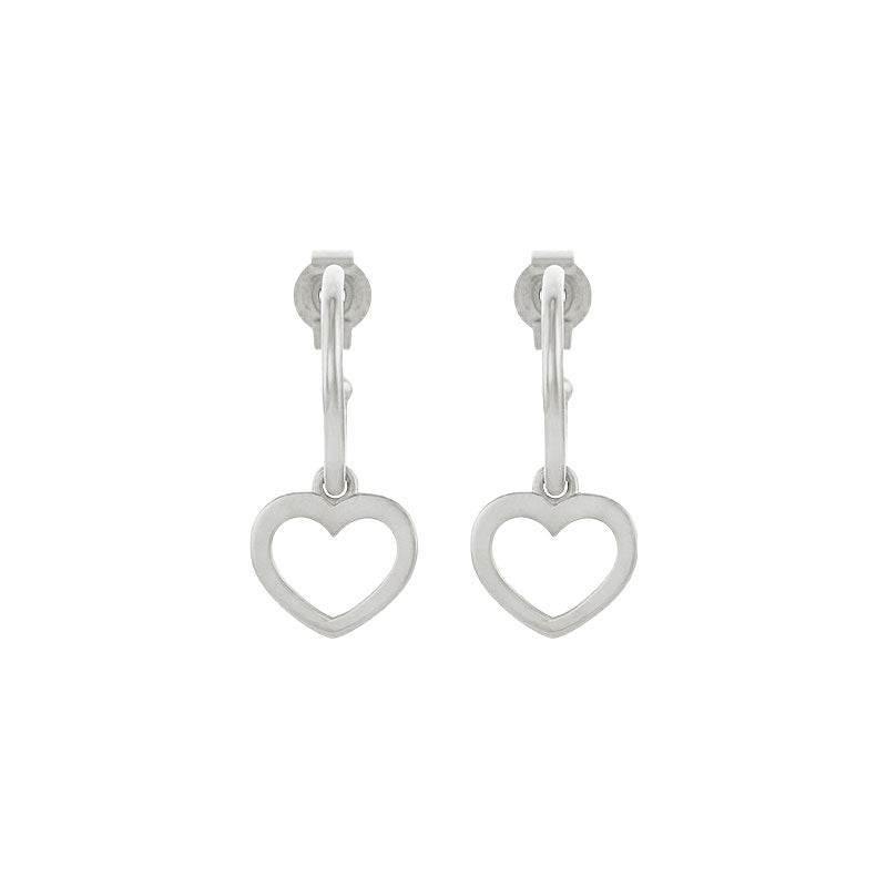Heart Hoop Earrings