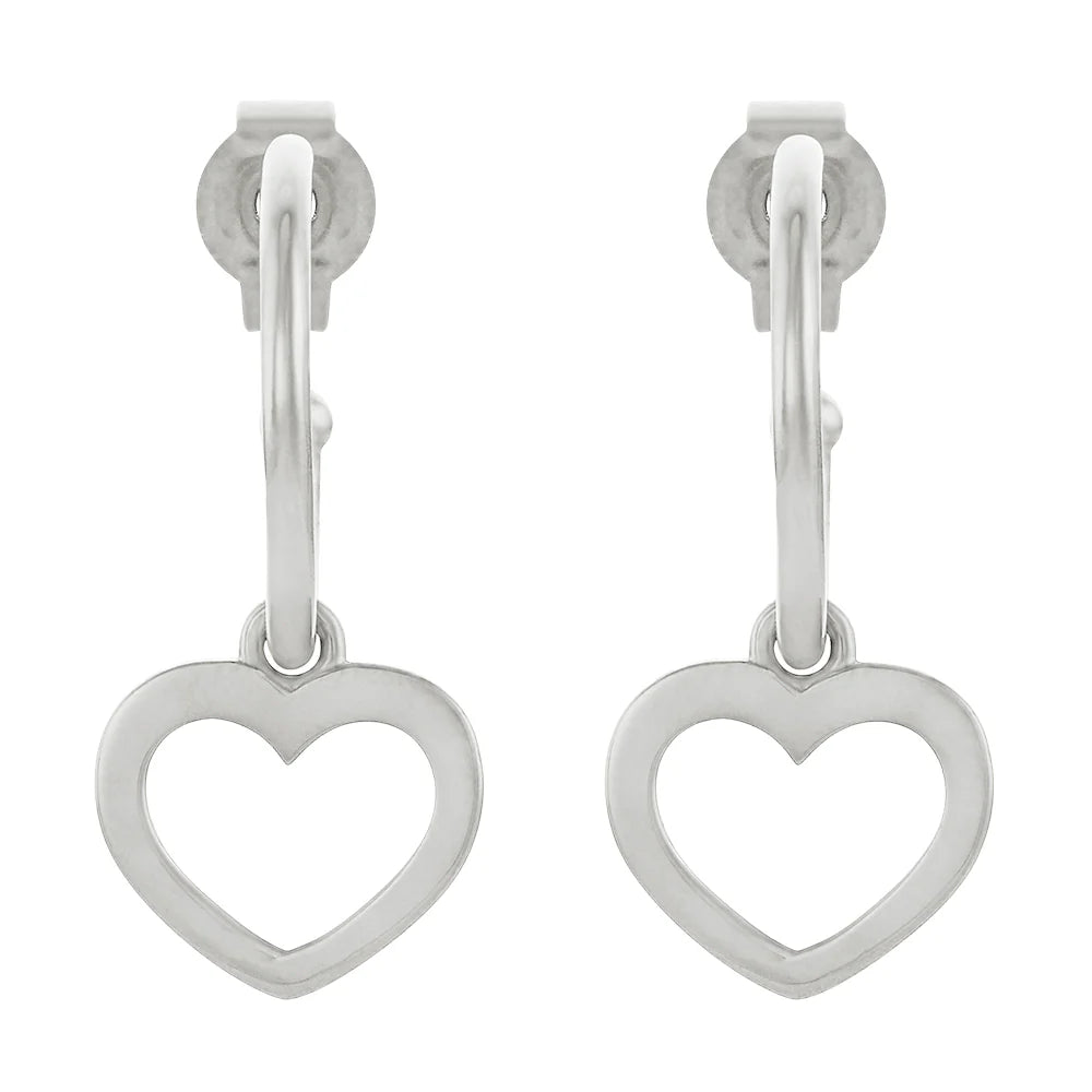 Heart Hoop Earrings