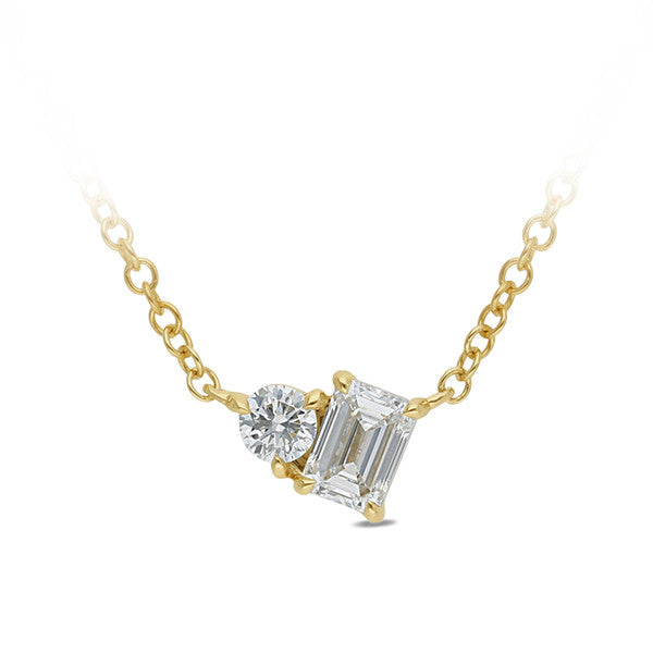 Toi et Moi Lab Grown Diamond Necklace