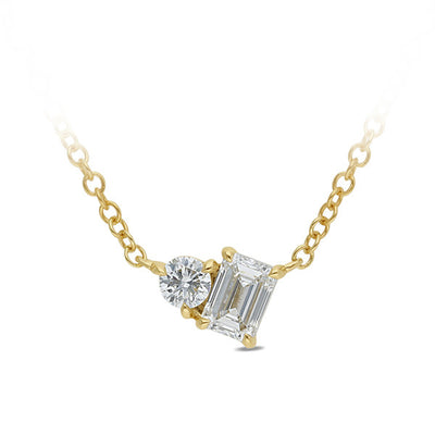 Toi et Moi Lab Grown Diamond Necklace