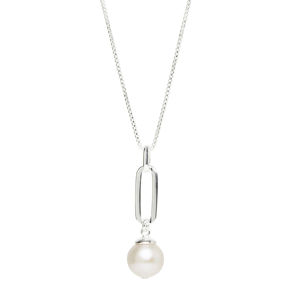 The Enchantress Pearl Pendant Silver Necklace