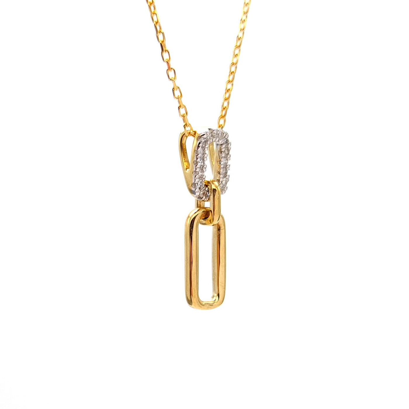 Forever Linked Diamond and Gold Pendant