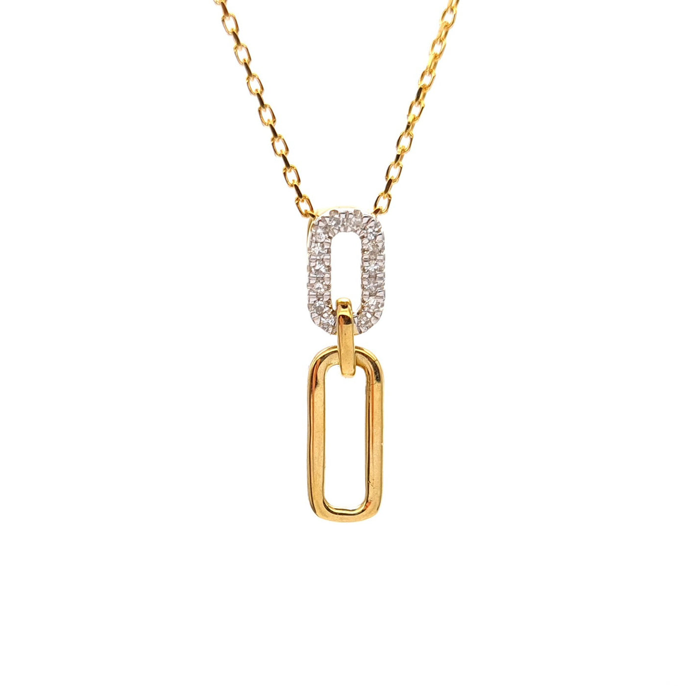 Forever Linked Diamond and Gold Pendant