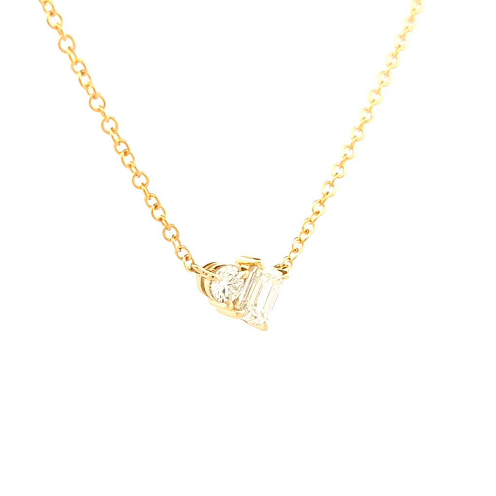 Toi et Moi Lab Grown Diamond Necklace