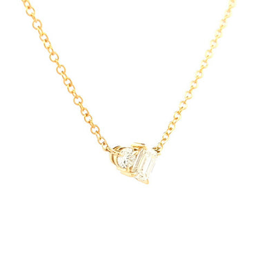 Toi et Moi Lab Grown Diamond Necklace