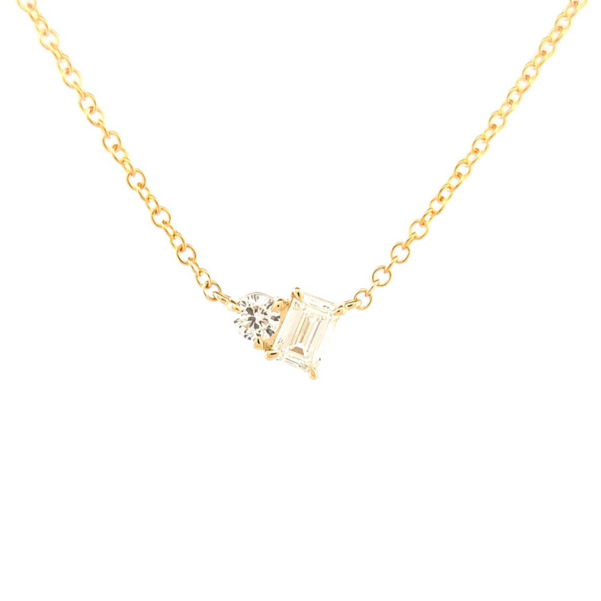 Toi et Moi Lab Grown Diamond Necklace