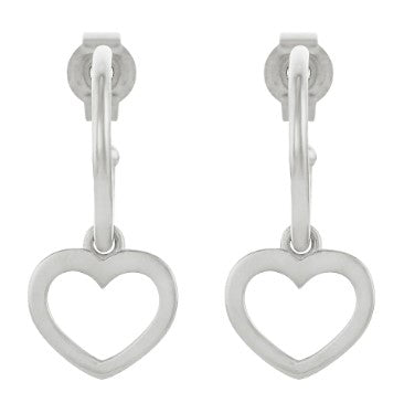 Heart Hoop Earrings