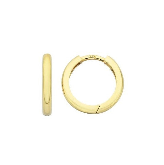 Plain Gold Huggie Hoops