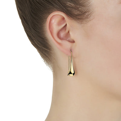 My Silent Tears Yellow Gold Earring