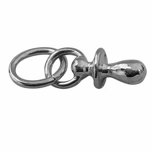 Baby dummy pacifier silver charm