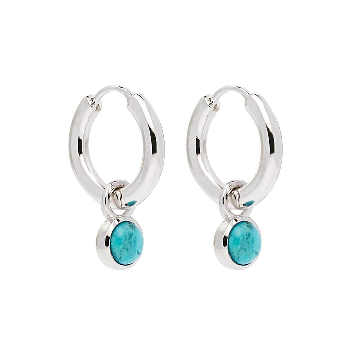 Heavenly Turquoise Silver Earring