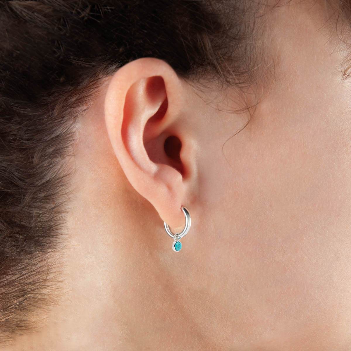 Heavenly Turquoise Silver Earring