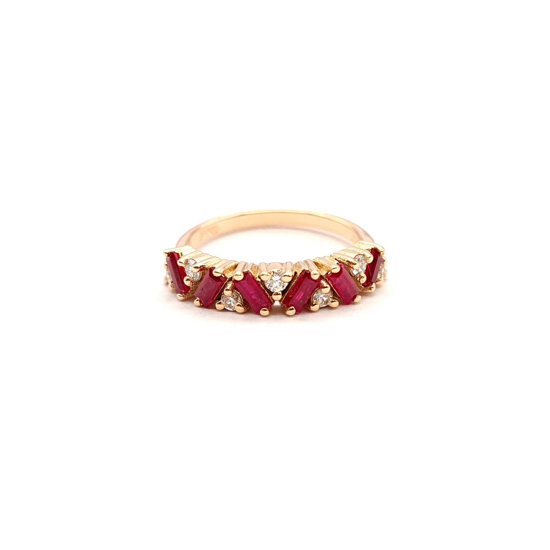 Fancy Baguette Ruby and Diamond Dress Ring – Paul Taylor Jewellers