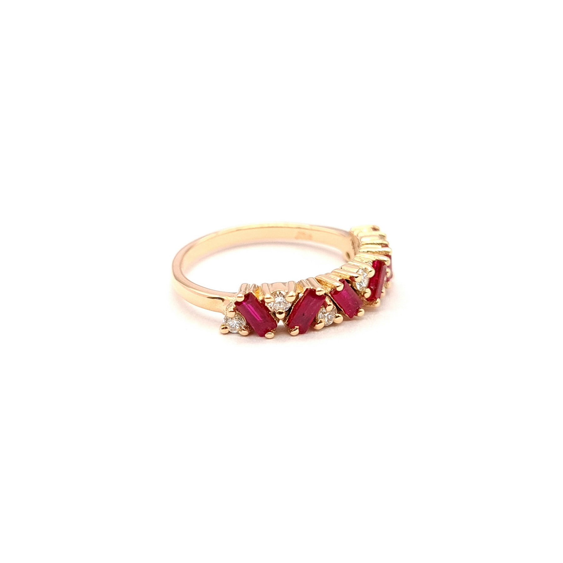 Fancy Baguette Ruby and Diamond Dress Ring – Paul Taylor Jewellers