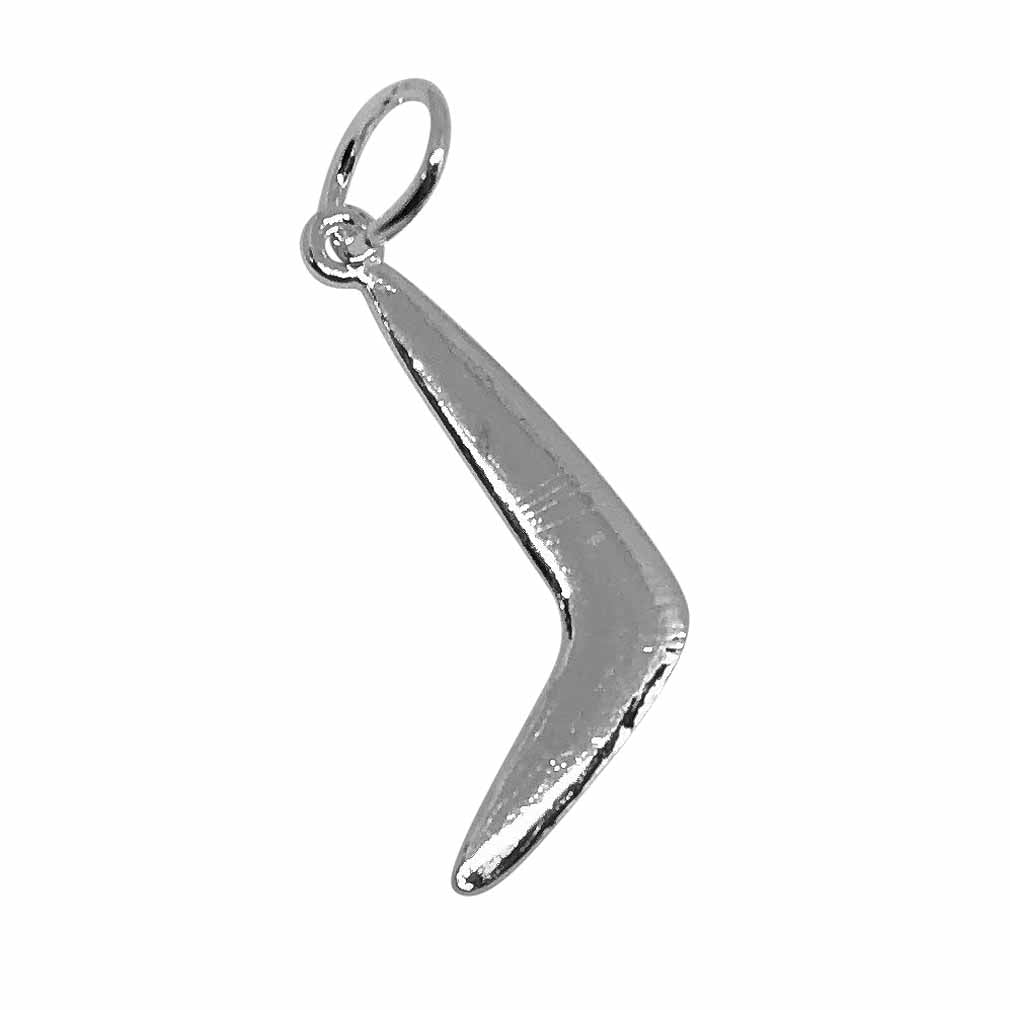 Silver Small Boomerang Charm