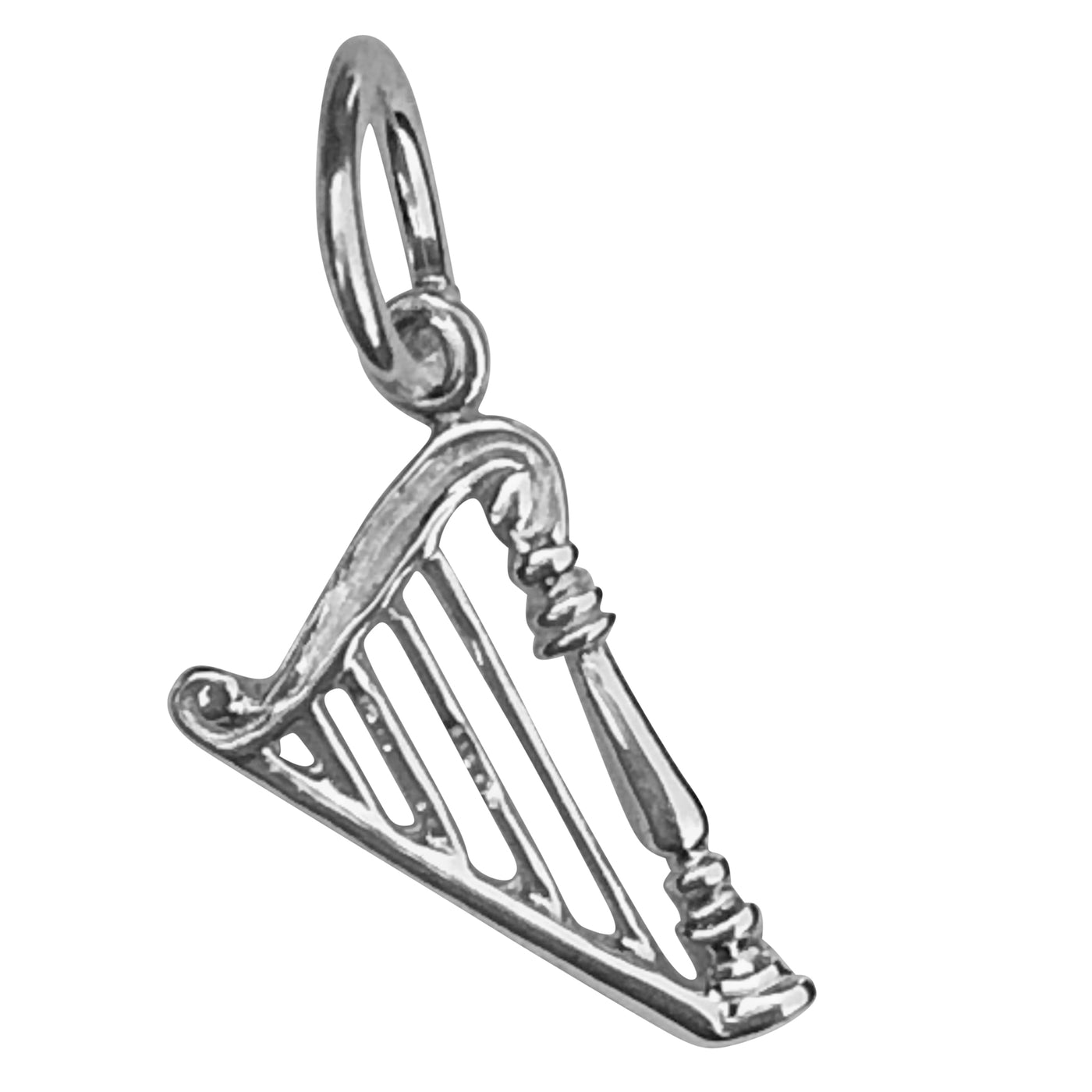 Silver Harp Charm