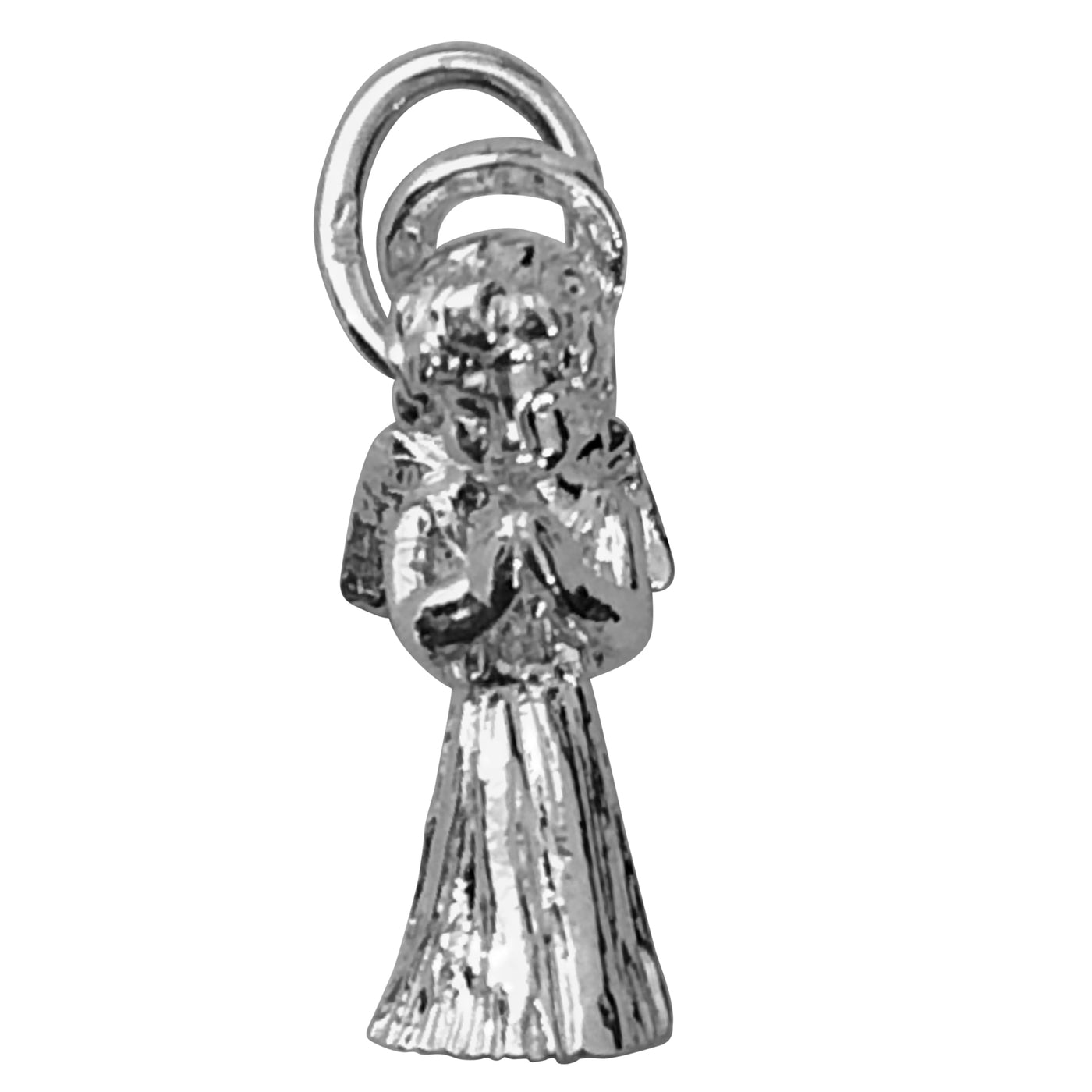 Silver Large Angel Praying