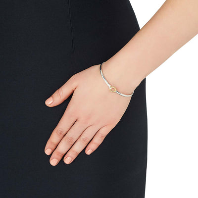 Oh Honey Bangle Silver & Yellow