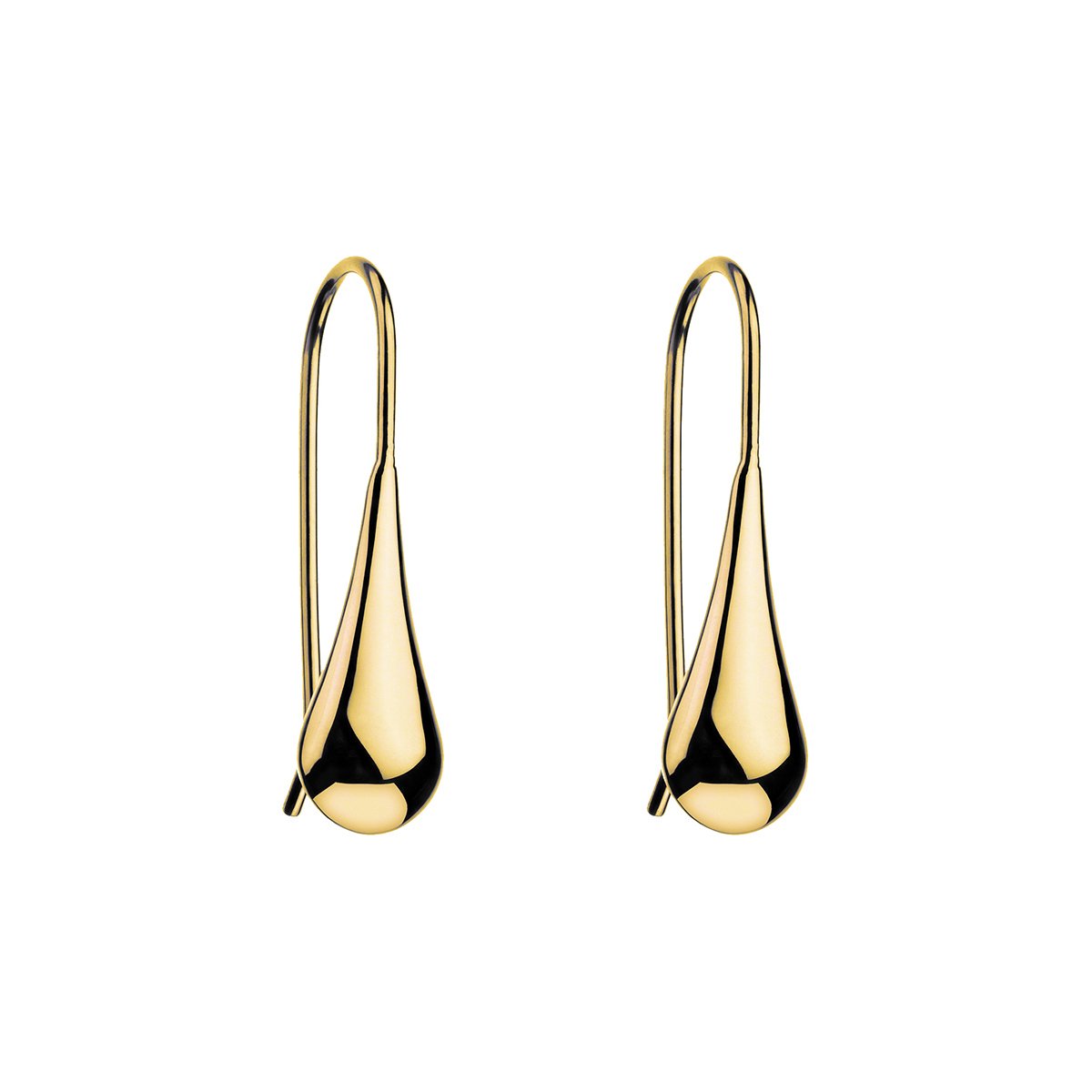 My Silent Tears Yellow Gold Earring