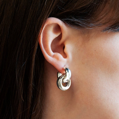 Tumble Silver Earring